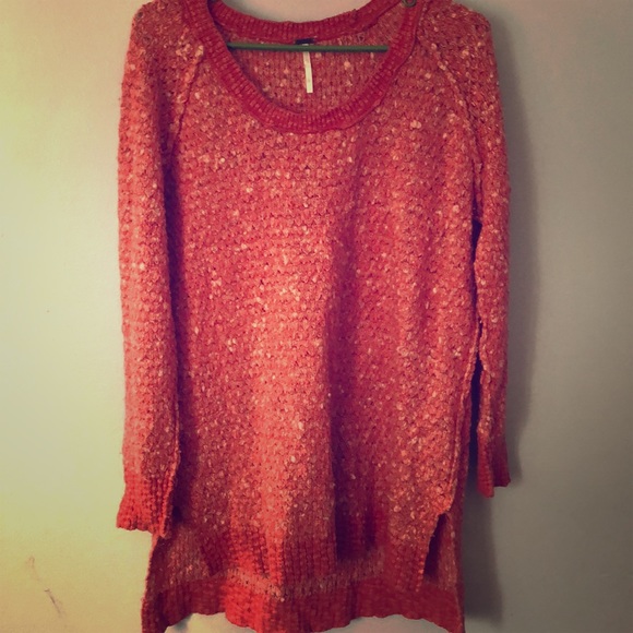 Free People Sweaters - Free People Coral Sweater- Size Large